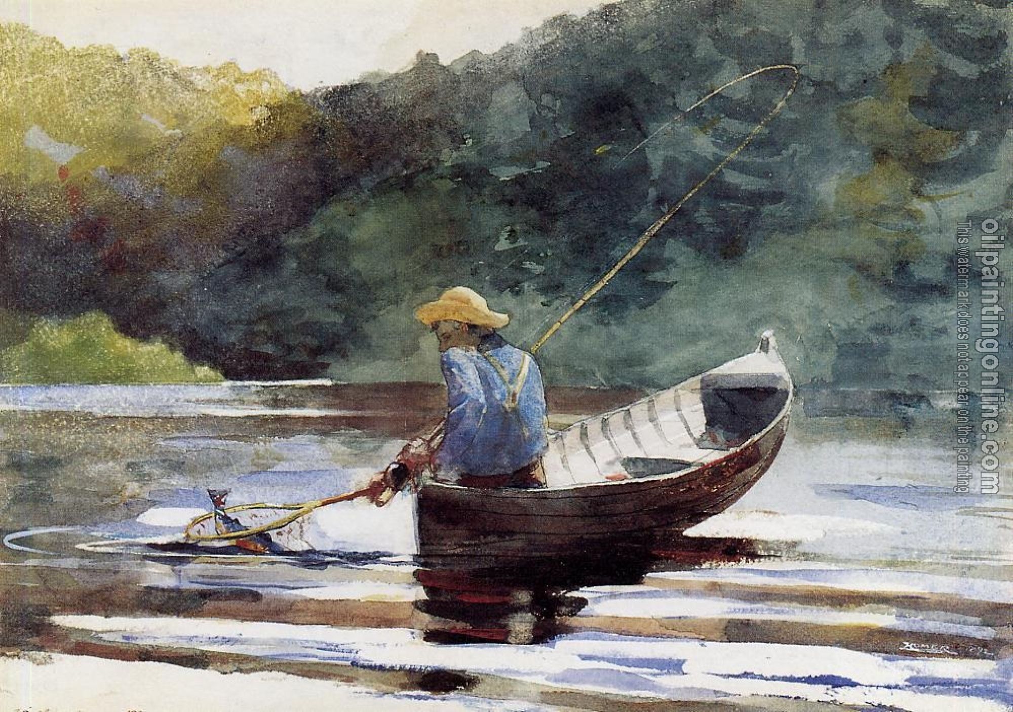 Homer, Winslow - Boy Fishing